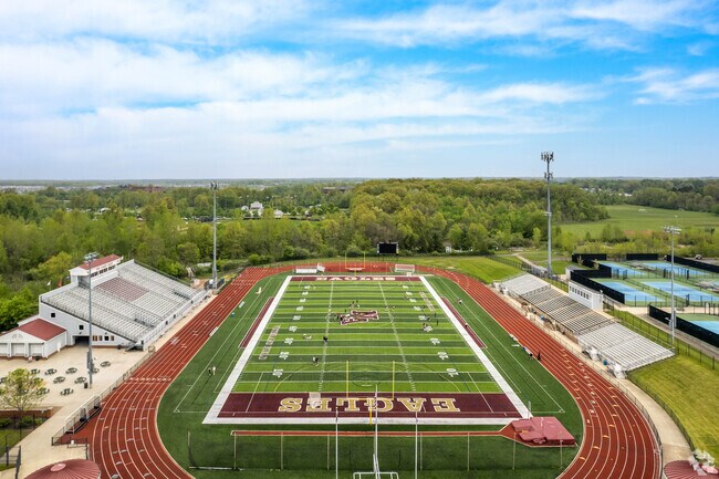 New Albany High School sports team is 'The Eagles'.