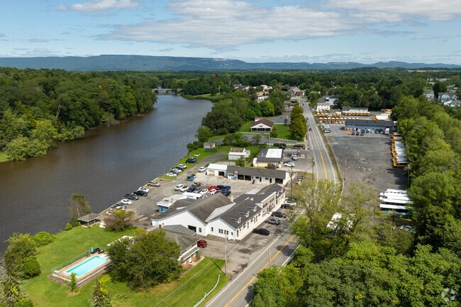 The hamlet of Wallkill is bordered by the river of the same name.