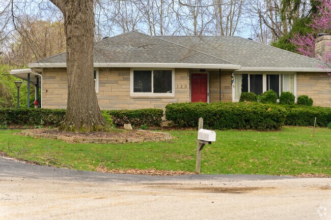 Many homes in Bloomington, including this Park Ridge home, is built with Indiana Limestone.