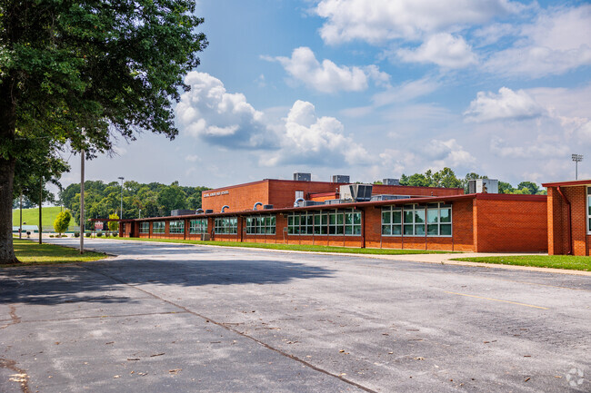 The Ozark Junior High School campus is adjacent to the Ozark High School.