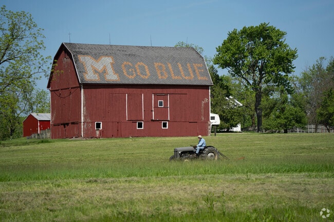 Ann Arbor bleeds blue in every sense of the word, even on barn shingles.