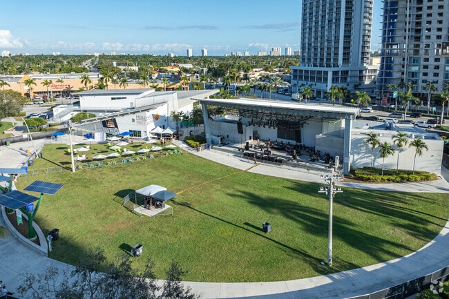 The Hollywood Amphitheater is located in the heart of Young Circle.