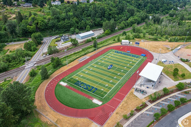 Football field of Chief Leschi School in Puyallup.