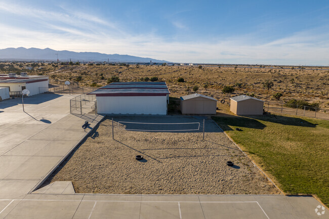 An outdoor volleyball court is available for the young athlete at Canyon Ridge Park.