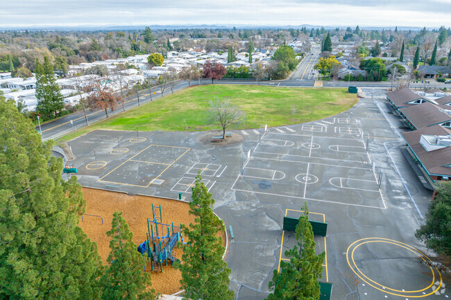 Play on the blacktop at Carriage Drive Elementary School
