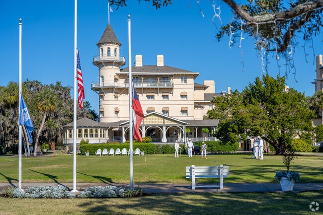 At Jekyll Island Club Resort, croquet greets you on the lawn on Jekyll Island.