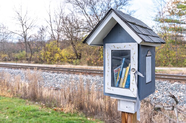 You can find a little library at Gervasi Station Trailhead in the Martindale Park neighborhood.