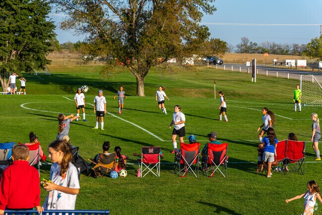 Children from Salt Valley View play their soccer games on weekends at YMCA Wright Park.