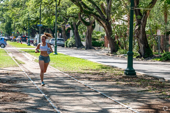 Enjoy a run on the streetcar lines along historic St. Charles Ave in Milan.