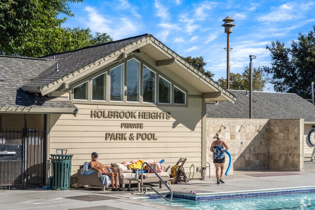 Holbrook Heights Pool offers a serene space for relaxation and swimming all summer long.