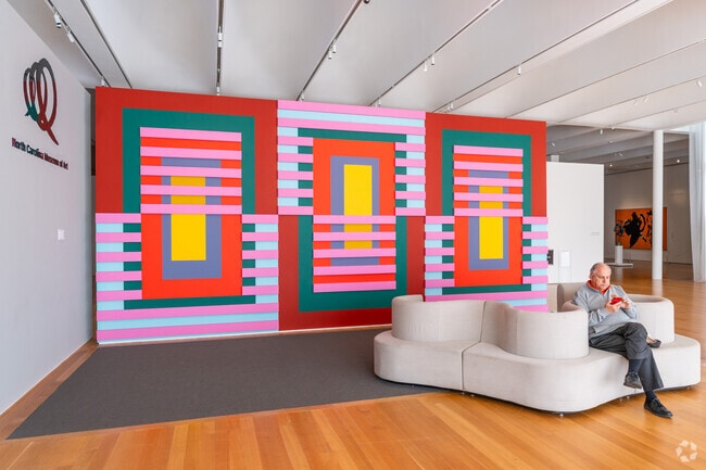 The North Carolina Museum of Art is a great place to relax and meet friends.
