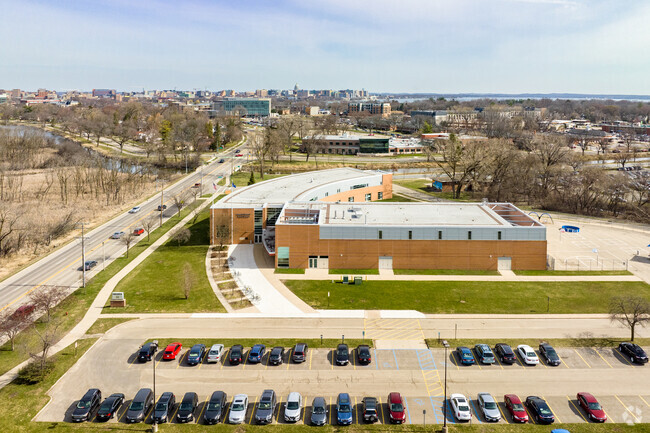 James C Wright Middle School, off Fish Hatchery Road in South Madison