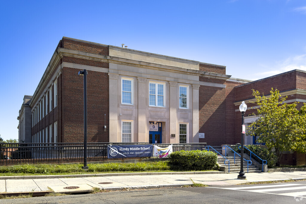 Hardy Middle School is a short ride away for students living in Georgetown.