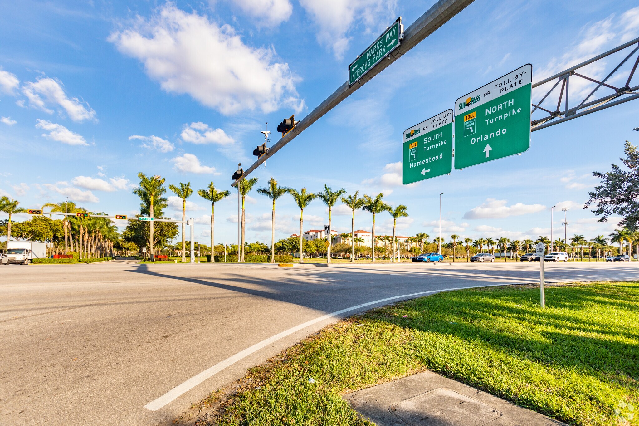 Ronald Reagan Turnpike entranceway in Miramar Patio Homes.