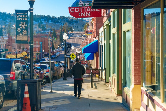 Take in the shops, restaurants, and casinos of Cripple Creek.