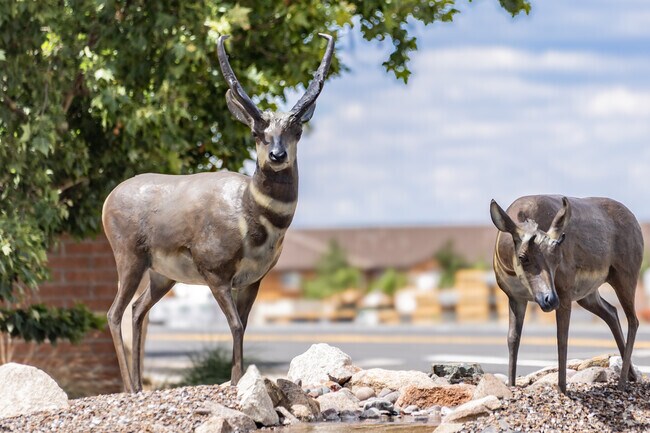 Monuments of fauna stand proud along Route 69 near Prescott East.