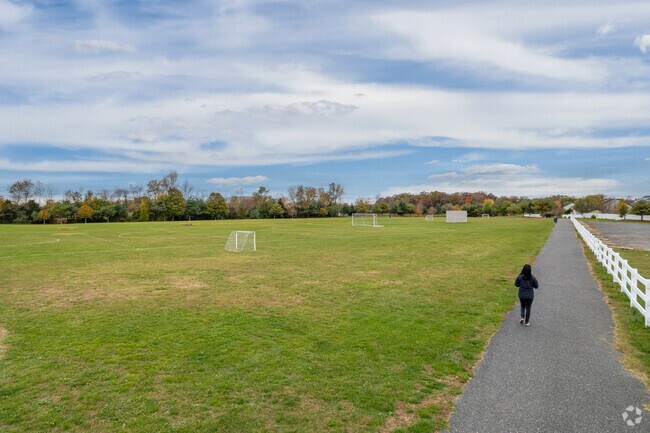 Walk around the DJ Bentz Memorial Soccer Complex in Clayton.