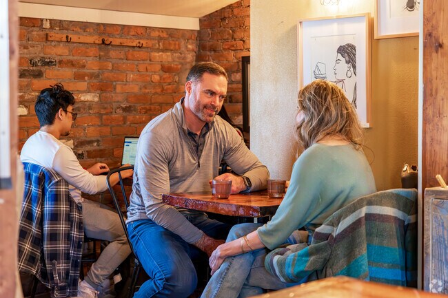 Catch up with friends at Bindle Coffee near Dakota Ridge.