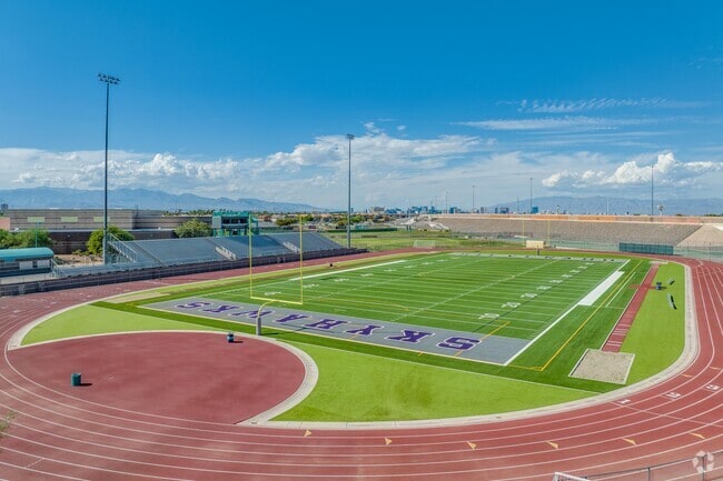 Silverado High School has multiple outdoor amenities for its students.