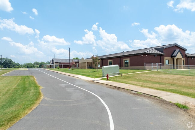 The circle drive at Carl Stuart Middle in Conway make drop-off and pick-up effortless.