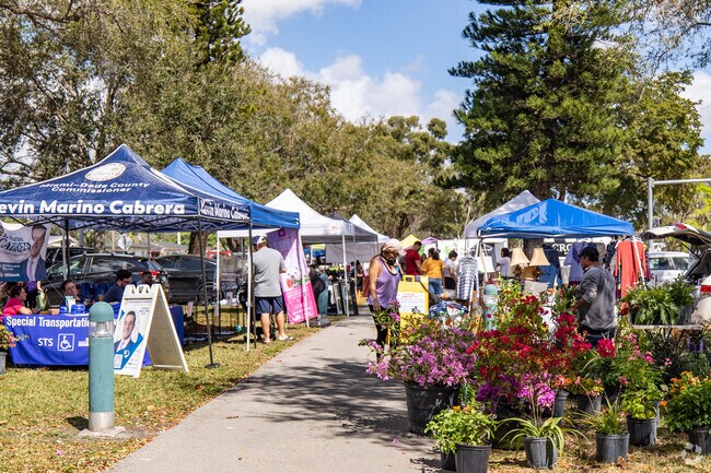 Miami Springs Farmers Market offers local vendors and fresh food.