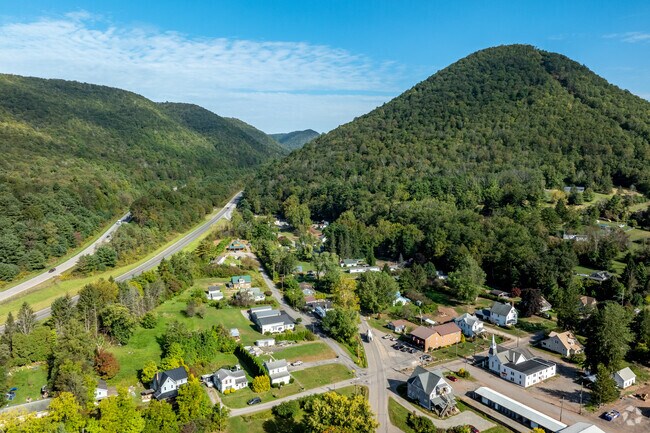 Lewis Township sits north of Williamsport among forested mountains.
