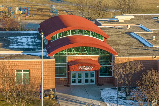 Liberty Ridge Elementary has an entrance on both sides.
