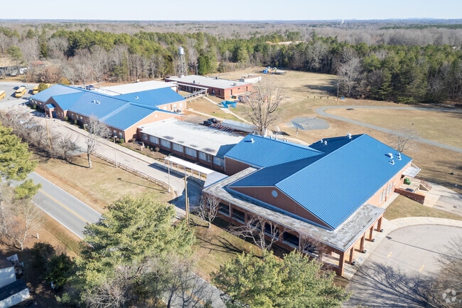 Aerial view of Hurley Elementary School.