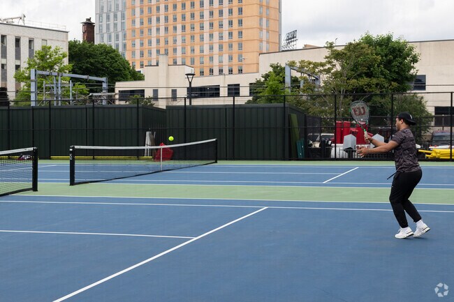 Practice your forehand at Carter Playground in South End.