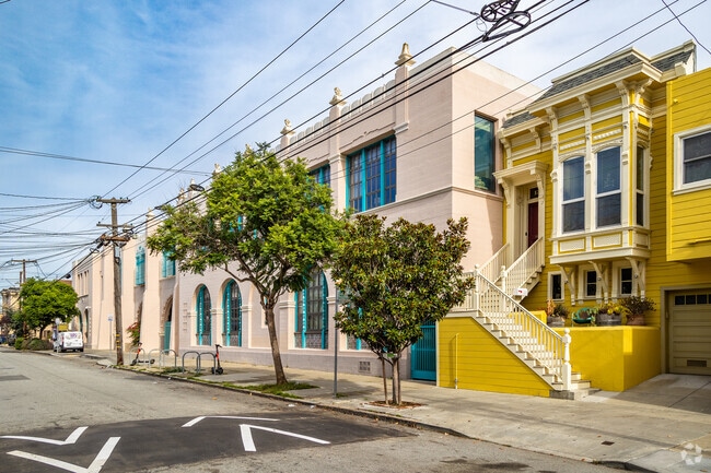 Hilltop High School is tucked in among the local homes.