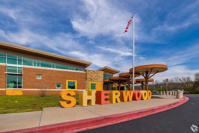 Sherwood Elementary School Entrance.