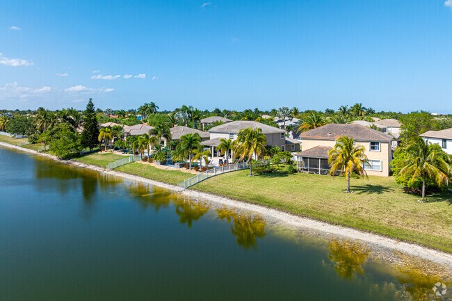 Some of the homes in Pembroke Falls have big backyards with waterfront.