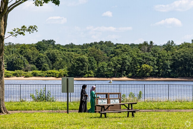 Walk along the Delaware at Delanco Riverview Park.