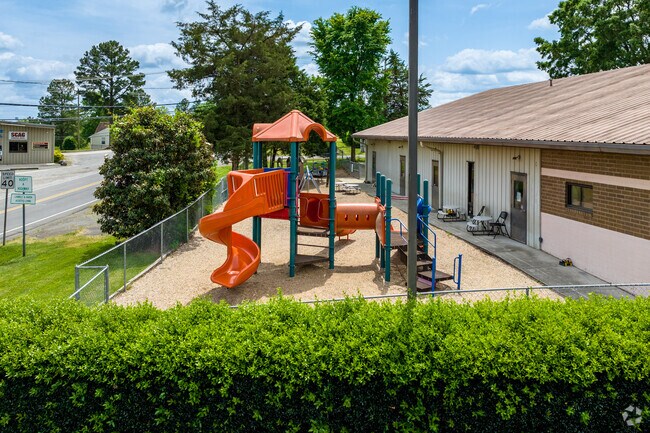 The playground at the South Charlotte Baptist Academy in Pineville, NC.