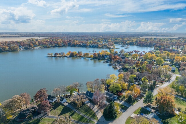 Lake Holiday is at the center of the Lake Holiday neighborhood.
