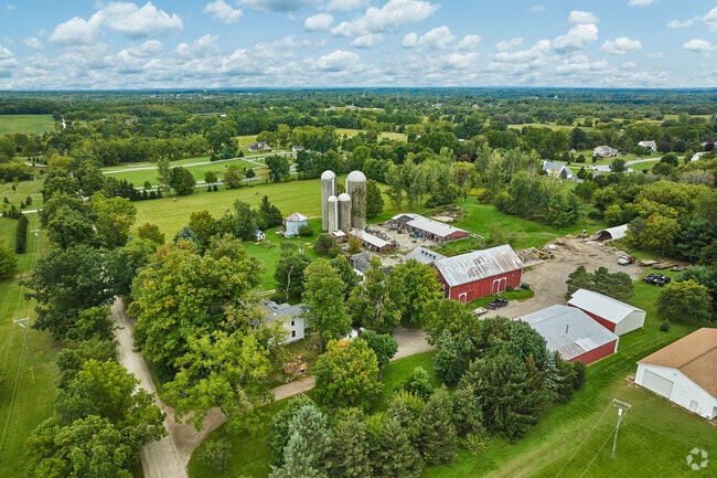 Both modern and historical farms can be found throughout Webster Township's rural countryside.