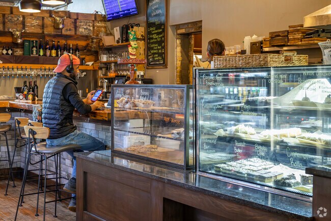 Buzz Cafe in downtown Kenosha is a great place to grab a coffee and work in a hip setting.