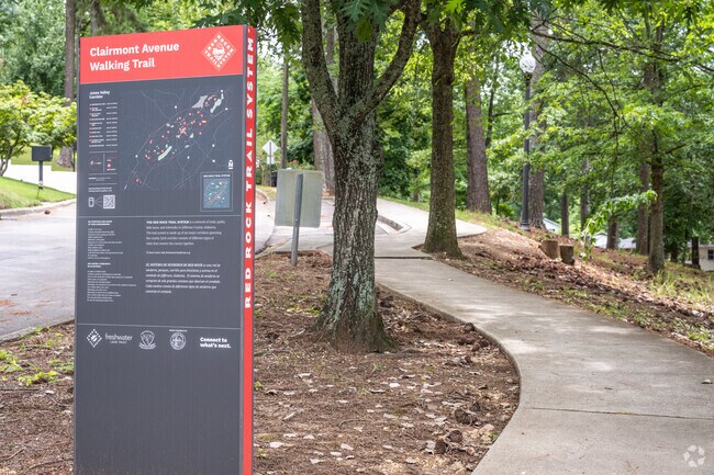 Crestwood South locals love the new 0.8 mile Clairmont Avenue Walking trail.