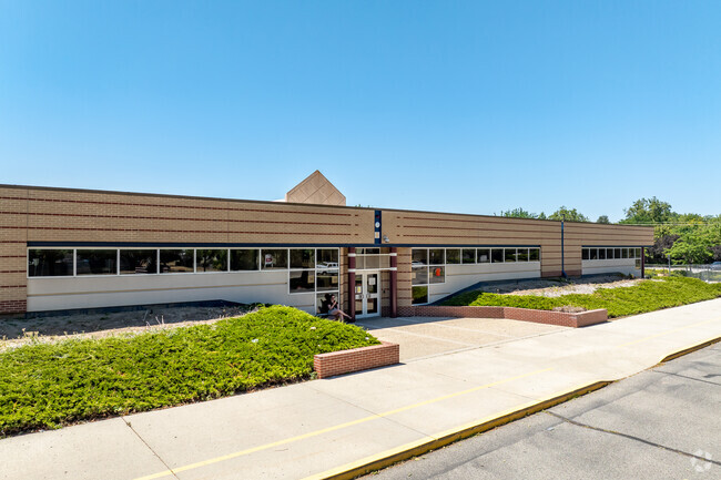 Main entrance at White Pine Elementary.