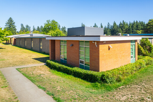 Floyd Light Middle School is long single story build.