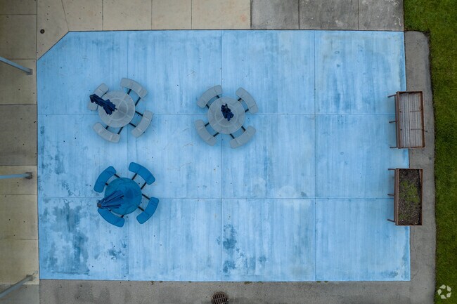 Overview of Pembroke Pines elementary charter school seating area.