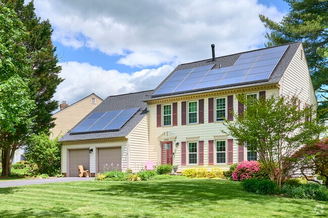 Colonial single family home in Montgomery Village, Maryland.