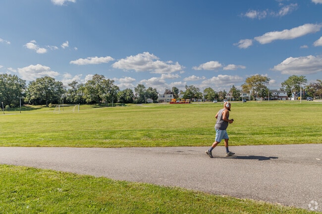 Running is a daily routine at Averill Boulevard Park