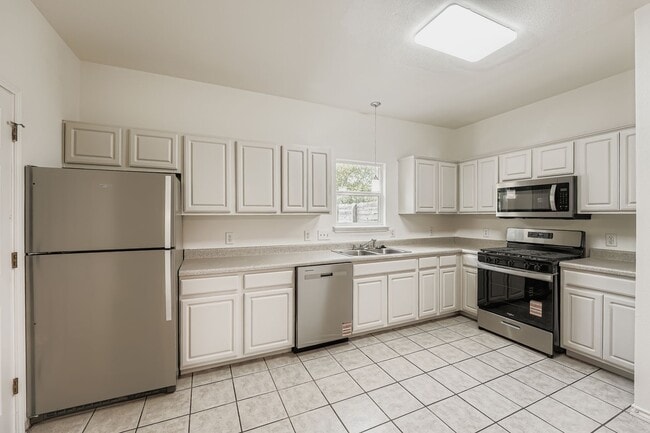 All new stainless steel kitchen appliances