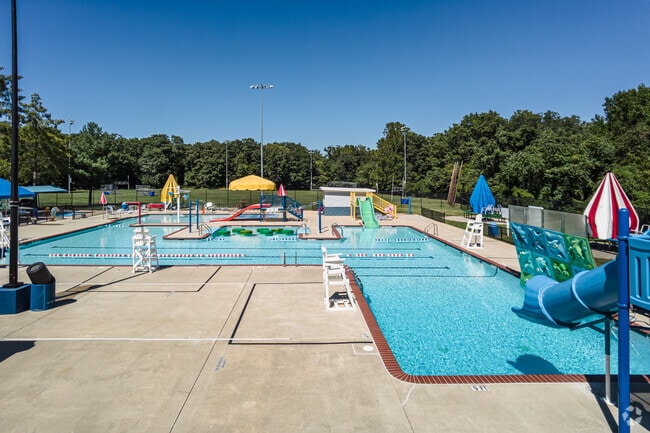 On hot days, residents can enjoy the pool at the North Barnaby Park and Aquatic Facility in Marlow Heights.
