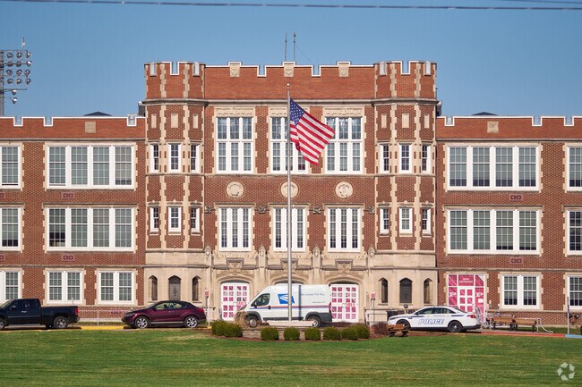 Parkersburg High School is a historic building and the largest school in the region.