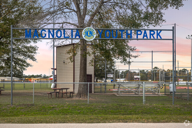 Magnolia Youth Sports Complex showcases several sports fields and even a concession stand.