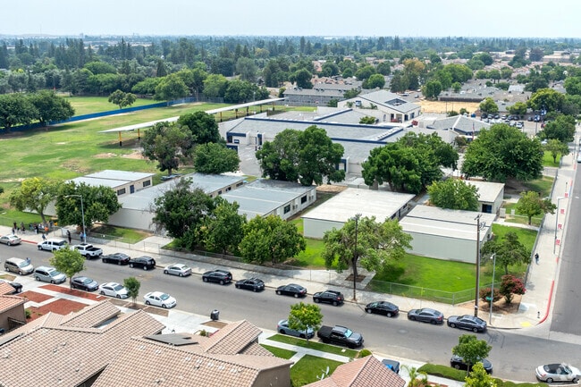 A view of Ayer Elementary School in Fresno.