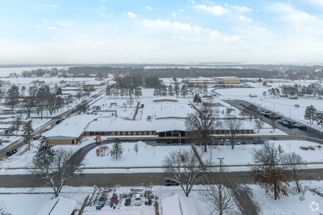 Ronald R. Albrecht Elementary School is located on the south end of Brodhead.