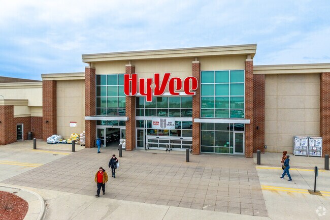 Residents have easy access to necessities, such as HyVee grocery store.